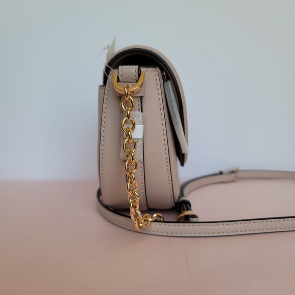 MICHAEL KORS Jet Set Charm Saffiano Leather MD Half Dome Chain Crossbody-🎈$148. - Picture 8 of 16